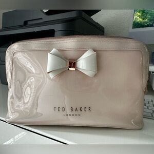 Ted Baker Glossy Cream Bag with Bow